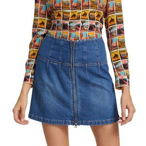Alice & Olivia Jeans Paxton Denim Mini Skirt Sz 24 or XXS/XS